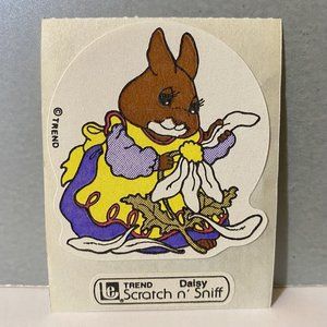 Vintage Trend Rabbit Scratch ‘N Sniff Daisy Stickers